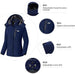 Womens Hooded Waterproof Winter Ski Snowboarding Jacket Size L - Wantdo - MNEX PRO FIGHTING LIMITED