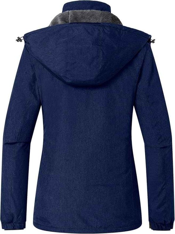 Womens Hooded Waterproof Winter Ski Snowboarding Jacket Size L - Wantdo - MNEX PRO FIGHTING LIMITED