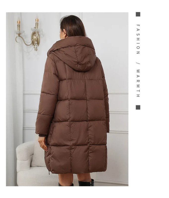 Women's Long Winter Parka Thick Down Cotton Coat - MNEX PRO FIGHTING LIMITED