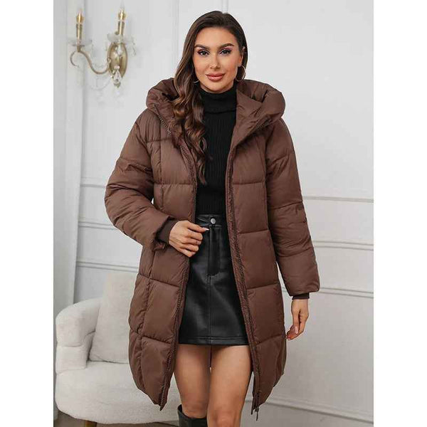 Women's Long Winter Parka Thick Down Cotton Coat - MNEX PRO FIGHTING LIMITED